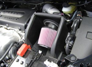 Toyota Matrix Performance Air Intake - K&N Engineering - Typhoon Short Ram - Silver - `08-`13